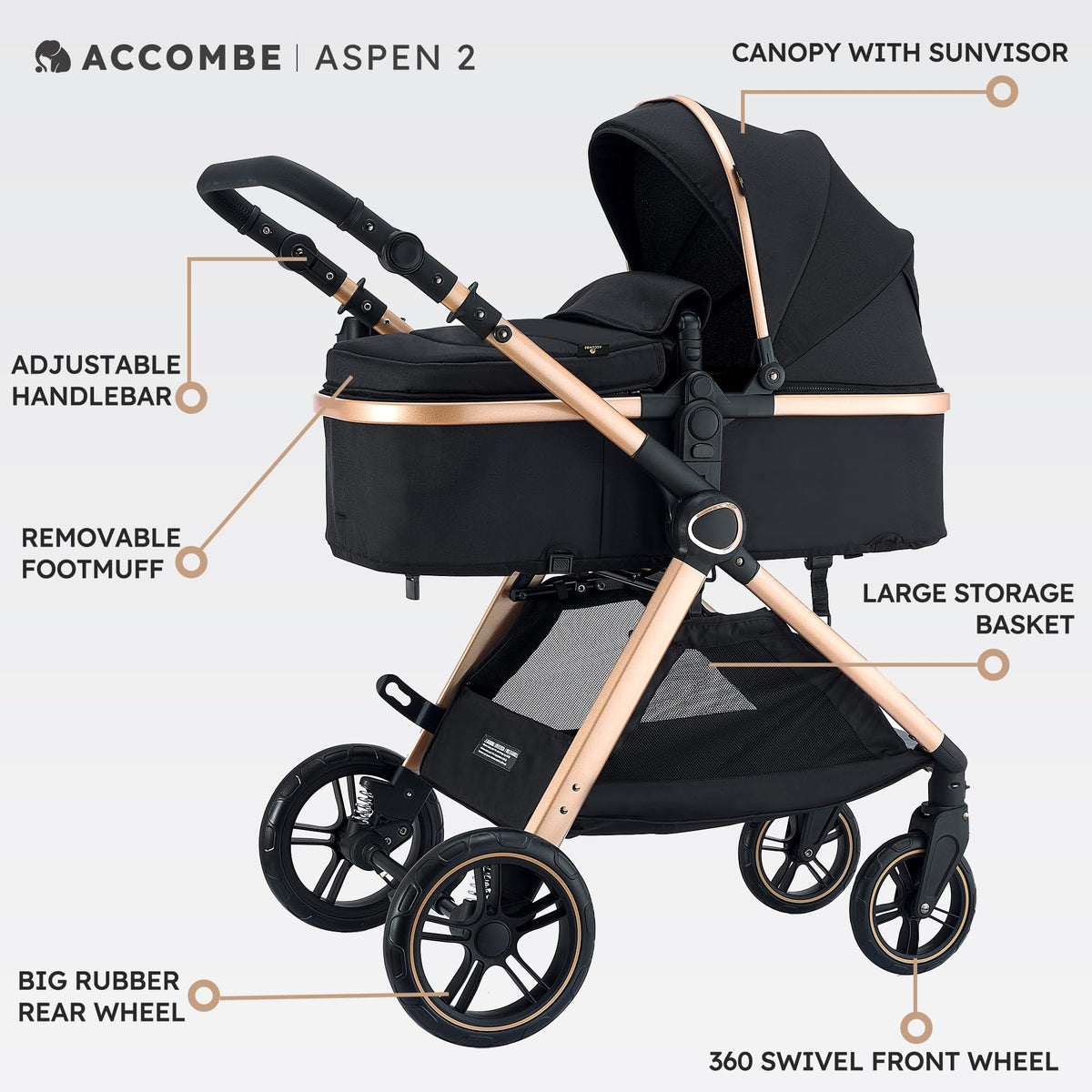 2-in-1 Convertible Baby Stroller T3210