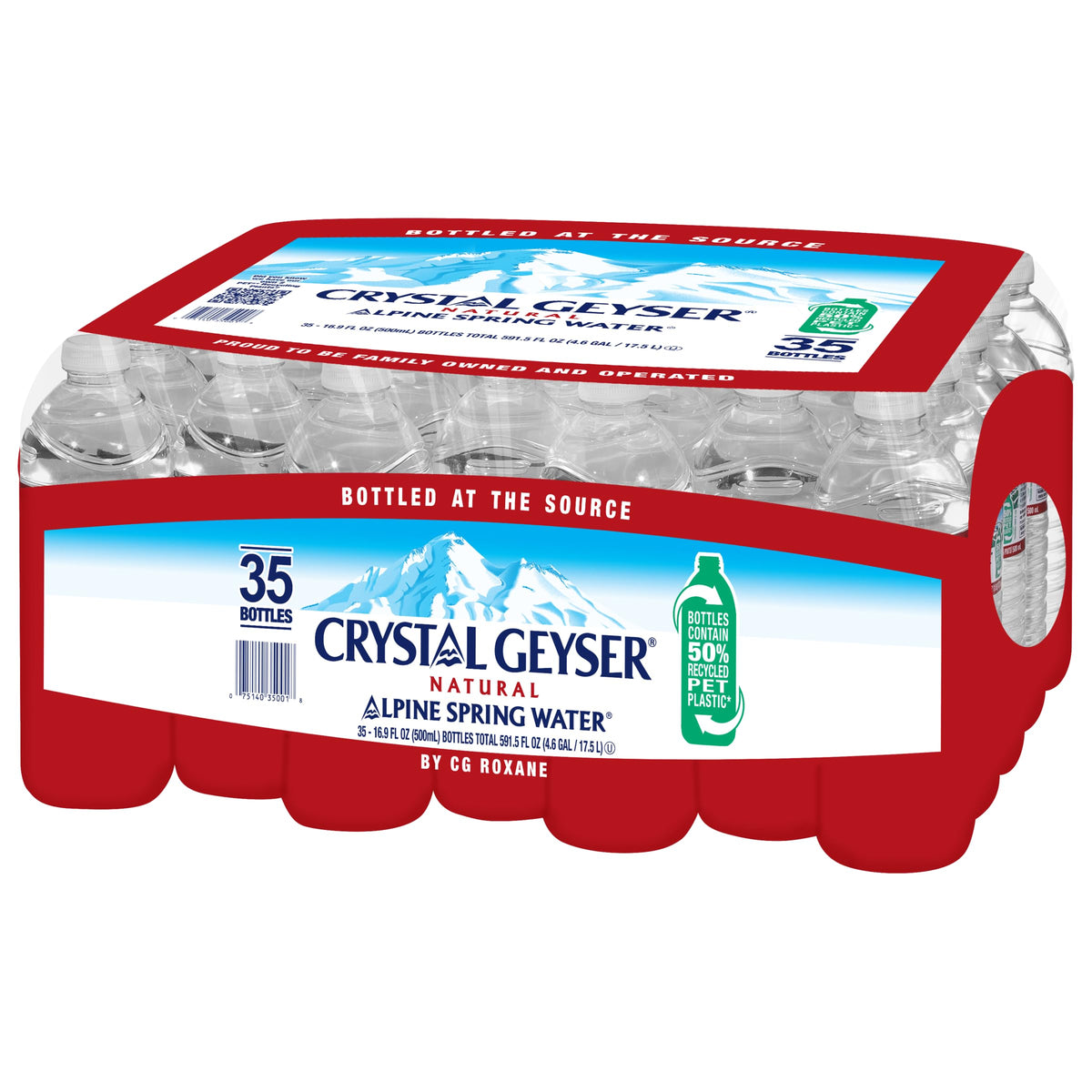 16.9 Fl Oz Pack of 35 Bottled Spring Water K5991