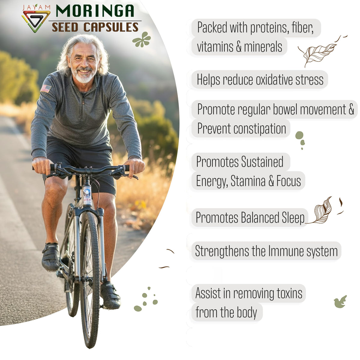 Organic Moringa Seed Capsules 120 Capsules O191