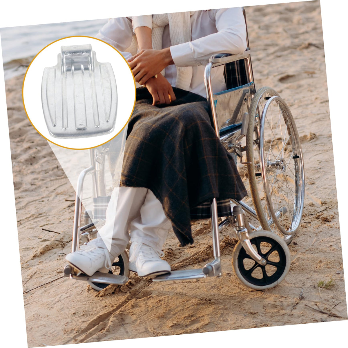 Heavy Duty Wheelchair Foot Rest Pad V38725