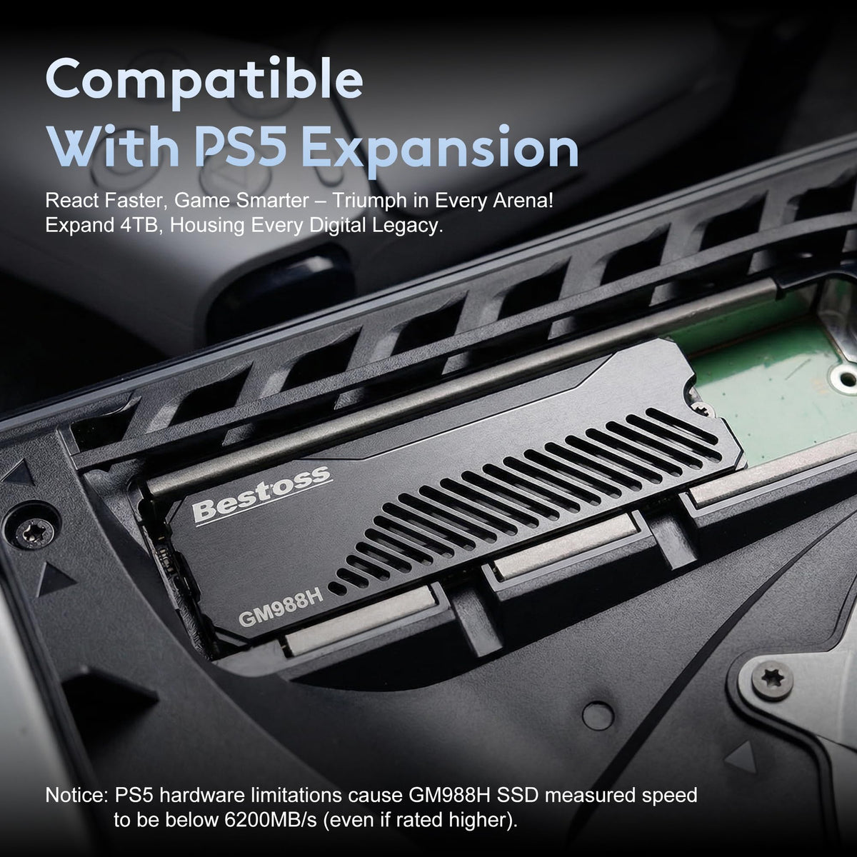 1TB PCIe 4.0 NVMe M.2 2280 SSD with Heatsink J814