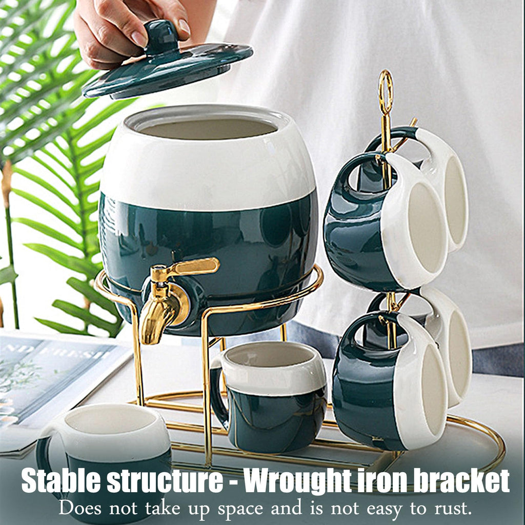 Ceramics Drink Dispenser with Stand R46900