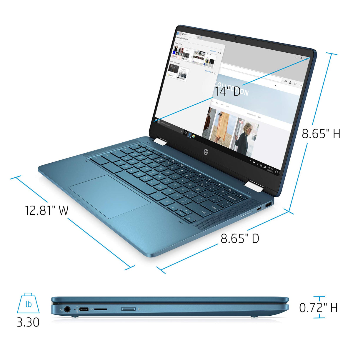 14" HD Touchscreen Chromebook T21855