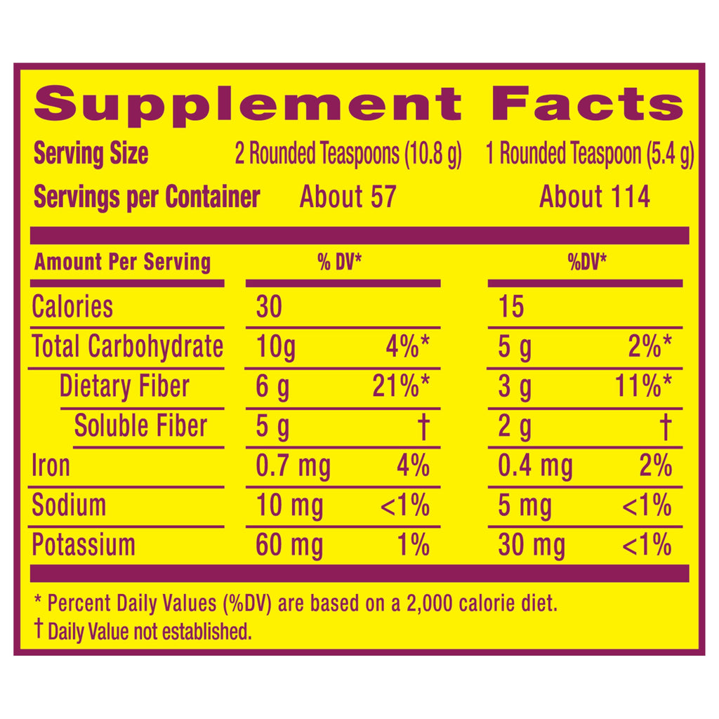 Sugar-Free Psyllium Husk Fiber Powder K269304