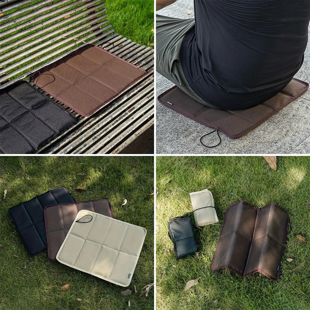 2 pcs Portable Foldable 600D Oxford Cloth Waterproof Camping Seat Cushion R45380