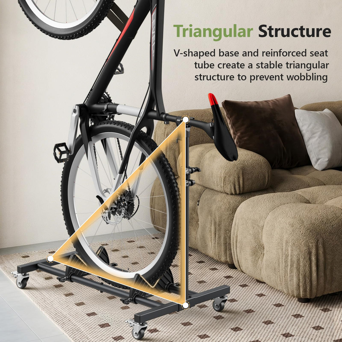 Freestanding Black Bike Stand L89033