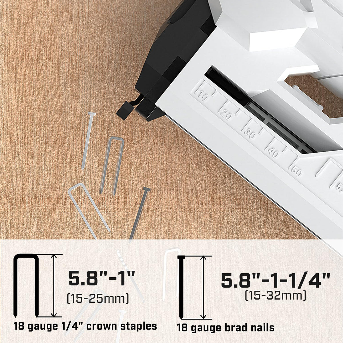 18 Gauge 2 In 1 Cordless Brad Nailer Stapler X988