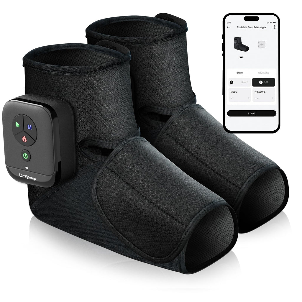 Portable Air Compression Foot Massager with Heat K3289
