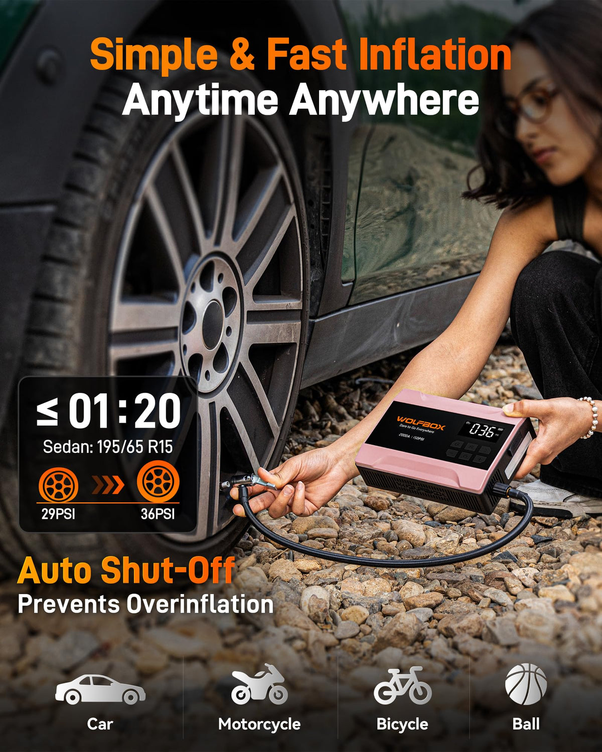 2000A Jump Starter with Air Compressor J387476