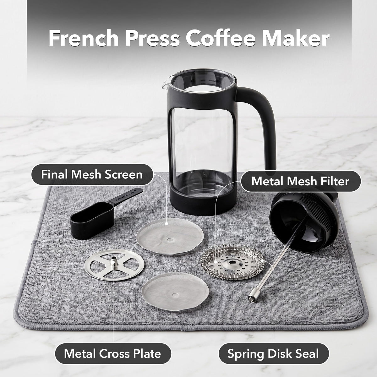 12oz French Press Coffee Maker T619119