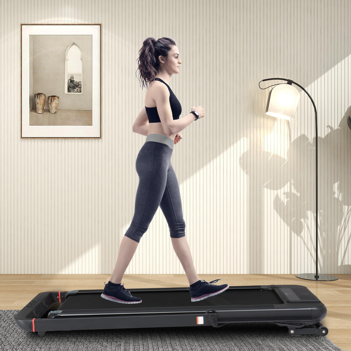 Foldable Treadmill with 18" Wide Running Belt J7169