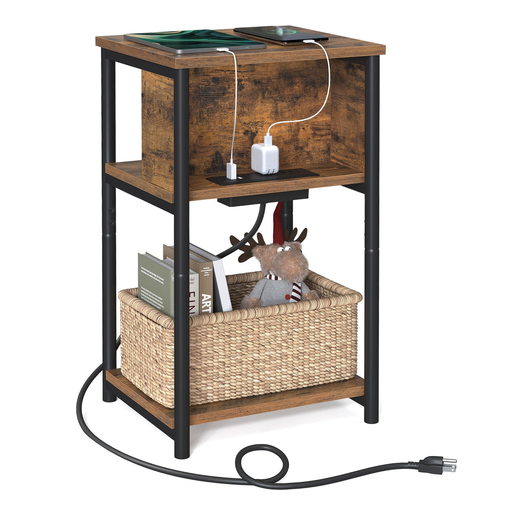 Side Table with Charging Station E15317