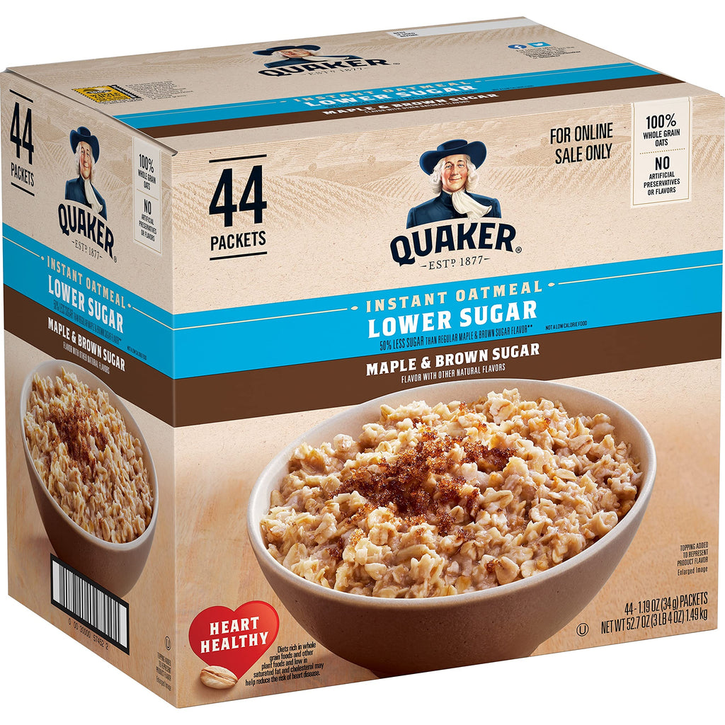 Instant Oatmeal Maple & Brown Sugar 1.19 Oz Pack of 44 V94491